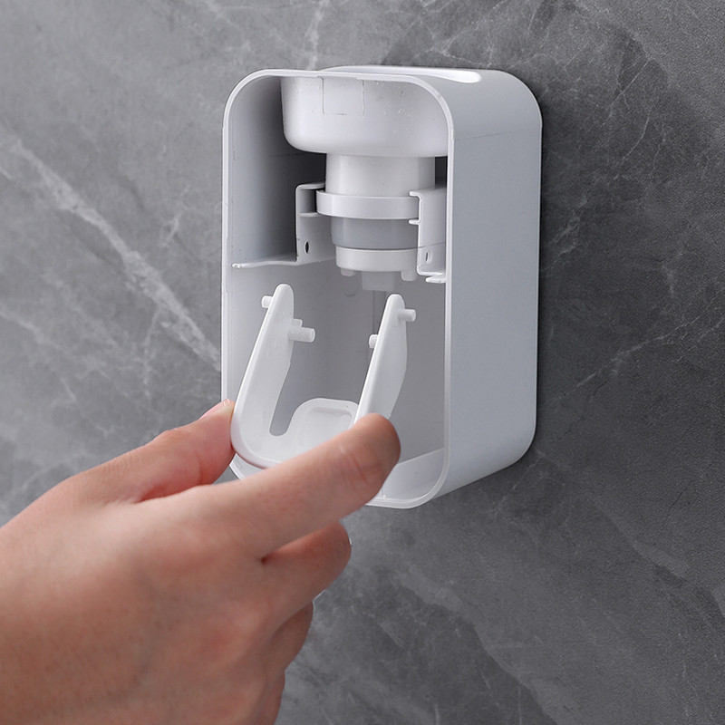 Dozator paste za zube Zidni nosač Automatski kupaonski pribor Cjedilo Otporno na prašinu Držač za bušenje