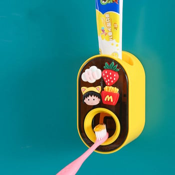 Automatic Toothpaste Squeezing Artifact Cartoon Cute Children\'s Creative Aldult Lazy Toothpaste Squeezer Free Rack Punch Paste