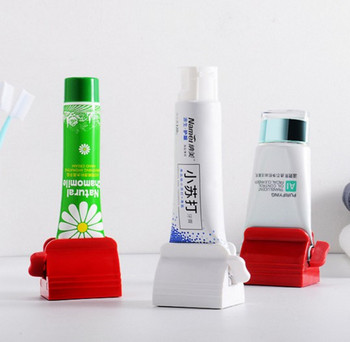 1PC Rolling Tube Toothpaste Squeezer Toothpaste Dispenser Βάση στήριξης καθίσματος οδοντόκρεμας για αξεσουάρ μπάνιου