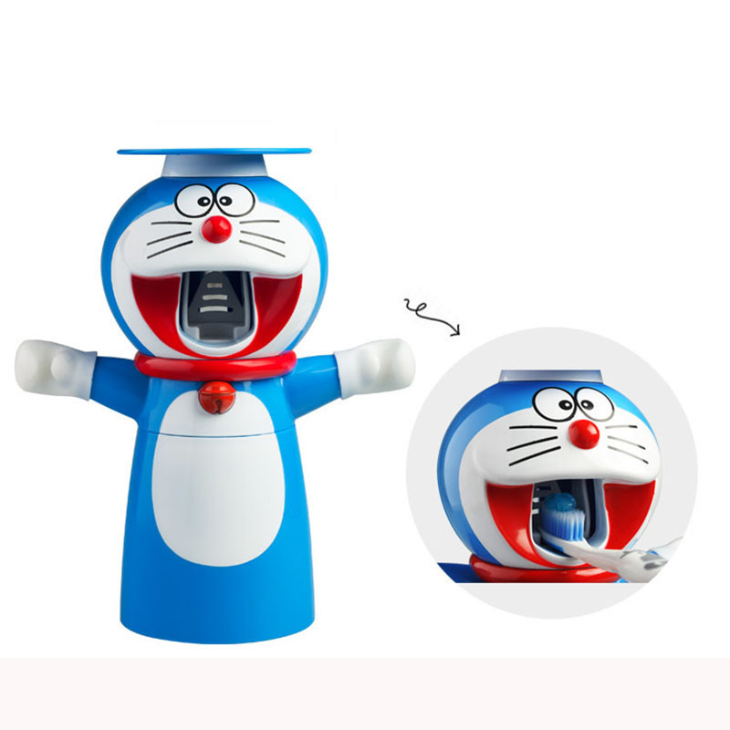 Automatski dozator paste za zube Creative Cartoon Doraemon Cjedilo paste za zube Zidni nosač Stalak Čaša otporna na prašinu