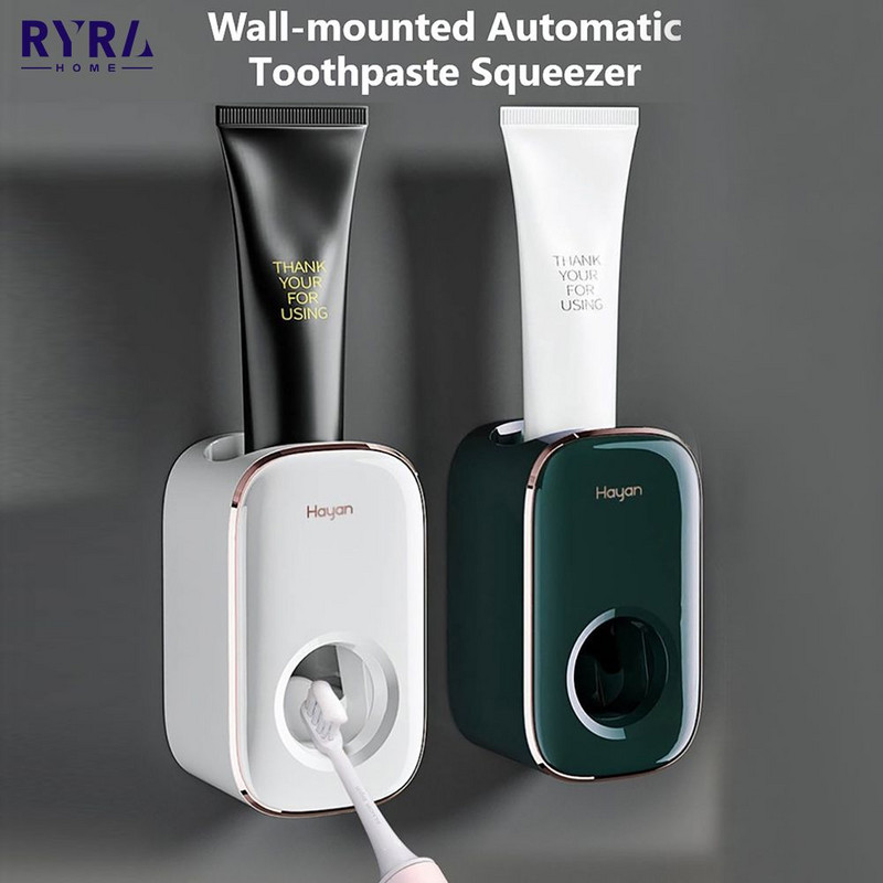 Otporan na prašinu Dozator za cijeđenje paste za zube Kupaonski držač za četkicu za zube Stalak za zidni nosač Dozator za pastu za zube Kupaonski gadgeti Hot