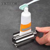 Cjedilo za pastu za zube na kotrljanje Višenamjenski dozator od nehrđajućeg čelika Preša Stalak za držač četkica za zube Kupaonski pribor