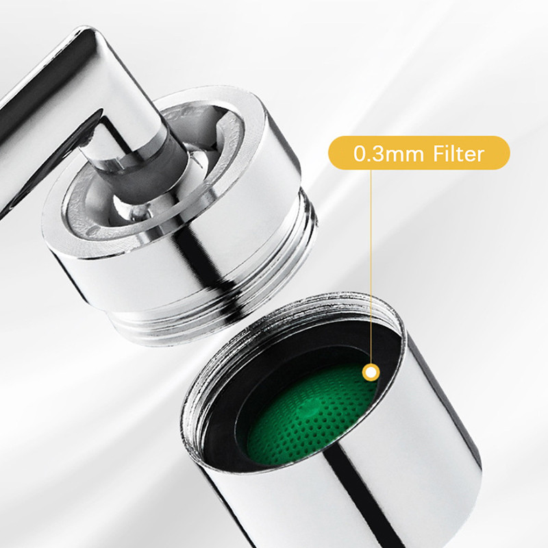 Univerzalna slavina s filtrom za prskanje 720° rotirajuća izlazna slavina za vodu 2022 Inovativna univerzalna slavina s filtrom za prskanje 2 načina raspršivanja