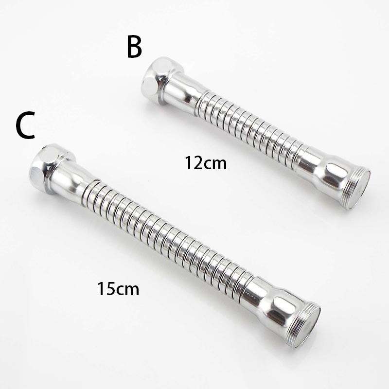 12cm 15cm konyhai csaptelep rozsdamentes acél cső Víztakarékos konyhai csap hosszabbító tömlő vízcsap állító csaptelep tartozékok