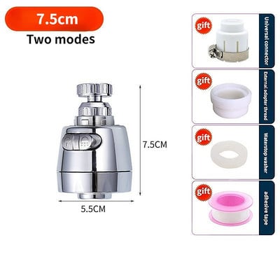 Beállító Csaphosszabbító adapter fúvókával fröccsenésmentes 360 fokban elforgatható csaptelep hosszabbító cső konyhai kiegészítőkhöz