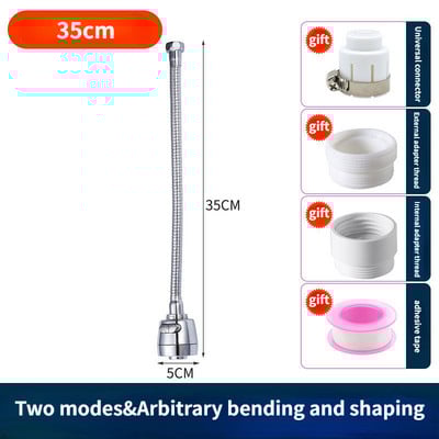 Beállító Csaphosszabbító adapter fúvókával fröccsenésmentes 360 fokban elforgatható csaptelep hosszabbító cső konyhai kiegészítőkhöz