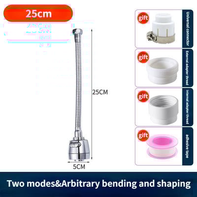 Beállító Csaphosszabbító adapter fúvókával fröccsenésmentes 360 fokban elforgatható csaptelep hosszabbító cső konyhai kiegészítőkhöz