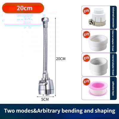 Beállító Csaphosszabbító adapter fúvókával fröccsenésmentes 360 fokban elforgatható csaptelep hosszabbító cső konyhai kiegészítőkhöz