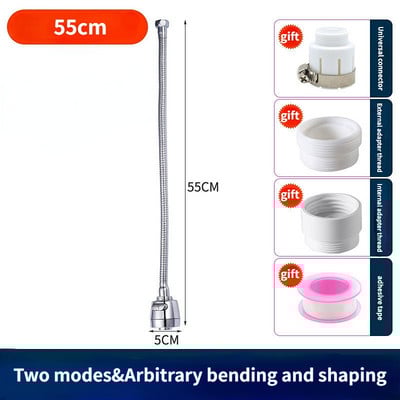 Beállító Csaphosszabbító adapter fúvókával fröccsenésmentes 360 fokban elforgatható csaptelep hosszabbító cső konyhai kiegészítőkhöz