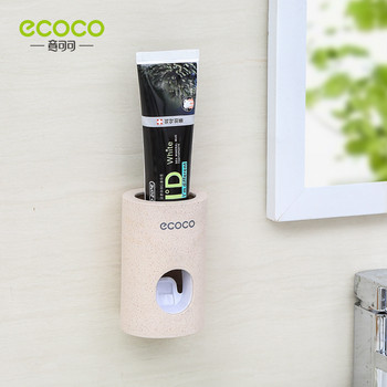 ECOCO Автоматична изстисквачка за паста за зъби Аксесоари за баня Прахоустойчив Гръб Тип паста Без пробиване Опростен дизайн Мързеливи продукти