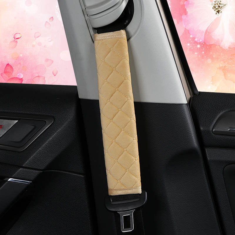 2021 Νέα ζώνη ασφαλείας αυτοκινήτου κάλυμμα ώμου ένα ζευγάρι τεσσάρων εποχών γενικής χρήσης σετ διακόσμησης εσωτερικού αυτοκινήτου μακρύ μπουφάν για ζώνη ασφαλείας