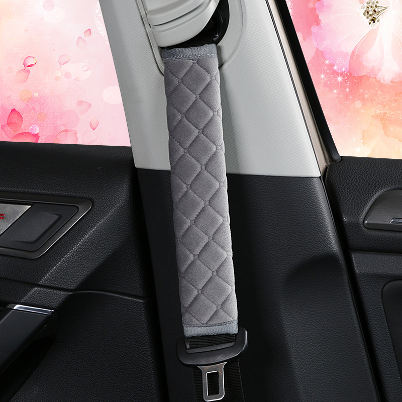 2021 Νέα ζώνη ασφαλείας αυτοκινήτου κάλυμμα ώμου ένα ζευγάρι τεσσάρων εποχών γενικής χρήσης σετ διακόσμησης εσωτερικού αυτοκινήτου μακρύ μπουφάν για ζώνη ασφαλείας