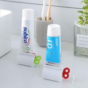 1PC Мултифункционален дозатор за паста за зъби Почистващо средство за лице Изстисквачки Щипки Навиваща се тръба за изстискване на паста за зъби Аксесоари за баня
