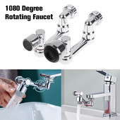 Baterie rotativă de 1080 de grade Aerator de bucătărie universală Robinet pivotant cu unghi larg rotativ Filtru de stropire Extensor de robinet pentru baie