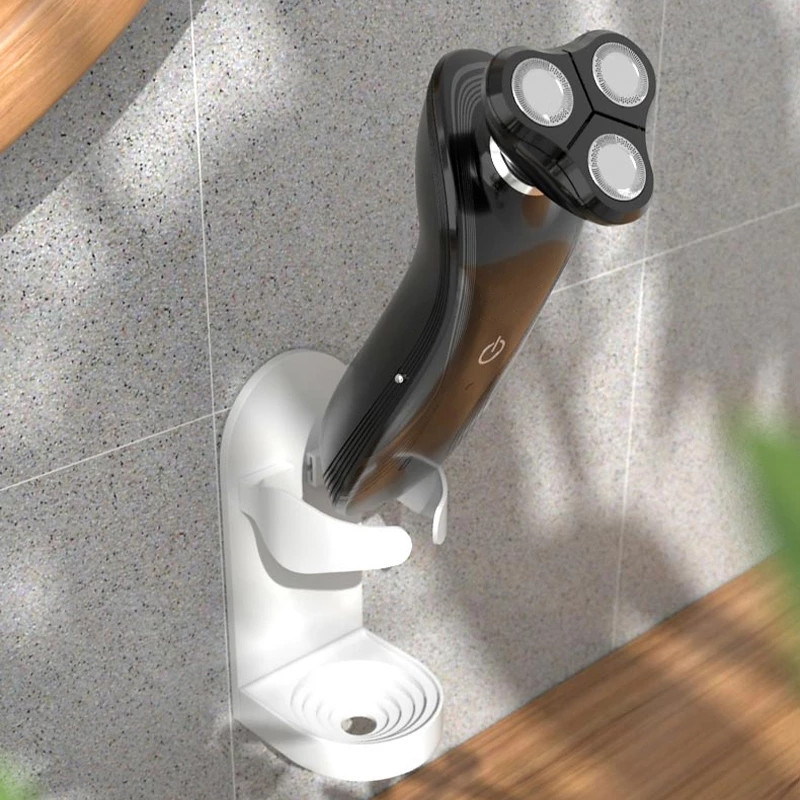 Elektrinio skustuvo prie sienos montuojamas laikiklis be pėdsakų dantų šepetėlio stovas Vietą taupantis laikiklis Vonios kambario priedai