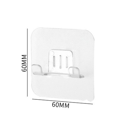 Skaidri PVC medžiaga vandeniui atsparus skustuvo laikiklis sieninis Punch Free Man skustuvo laikymo kabliukas Virtuvės Vonios Tvarkyklės priedai