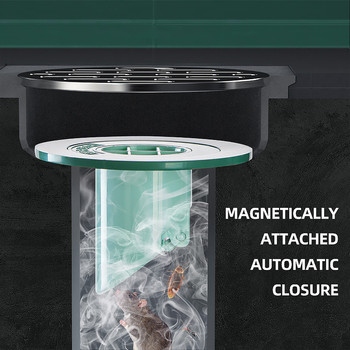 Έγχρωμο πλαστικό μαγνητικό κάλυμμα αποχέτευσης δαπέδου Αποσμητικό κάλυμμα αποχέτευσης κουζίνας Βύσμα νεροχύτη δαπέδου μπάνιου Αδιάβροχο κάλυμμα από έντομα