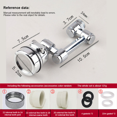 Noua robinet cu extensie multifuncțională 1080°, robinet universal rotativ de economisire a apei, unelte pentru baie, accesorii de bucătărie pentru baie