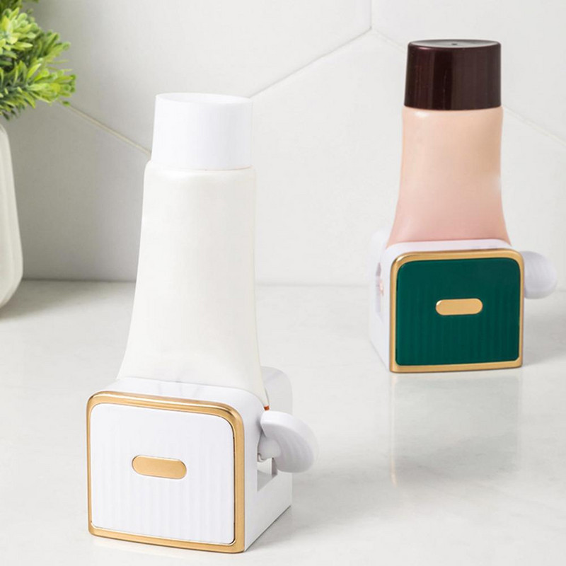 Automatski dozator paste za zube Montaža na zid Kupaonica Kupaonski dodaci Vodootporni istiskivač paste za zube Držač četkice za zube