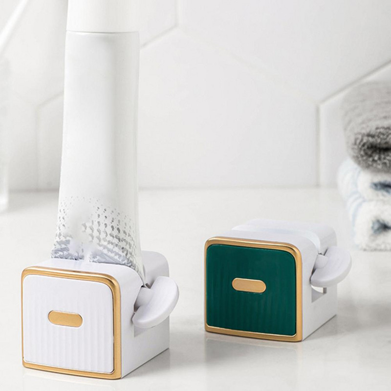 Automatski dozator paste za zube Montaža na zid Kupaonica Kupaonski dodaci Vodootporni istiskivač paste za zube Držač četkice za zube