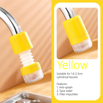 Vonios kriauklės antgalis maišytuvo ilgintuvas Guminis elastingas vandens čiaupo prailginimas virtuvės maišytuvo priedai vaikams Vaikų rankų plovimas