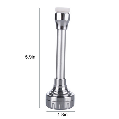 Filtru universal pentru stropire a robinetului cu 360 de grade Filtru de apă cu pulverizare Spălare robinet duză Cap de extensie pentru bazin Adaptor de bucătărie Pulverizator flexibil Chiuvetă cu barbotare