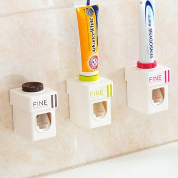 Basupply 1Pc New Hands Free Automatic Toothpaste Dispenser Toothpaste Squeezer Out Βάση τοίχου Αξεσουάρ μπάνιου