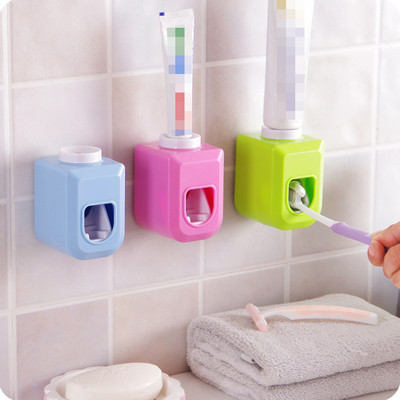 Basupply 1Pc New Hands Free Automatic Toothpaste Dispenser Toothpaste Squeezer Out Βάση τοίχου Αξεσουάρ μπάνιου