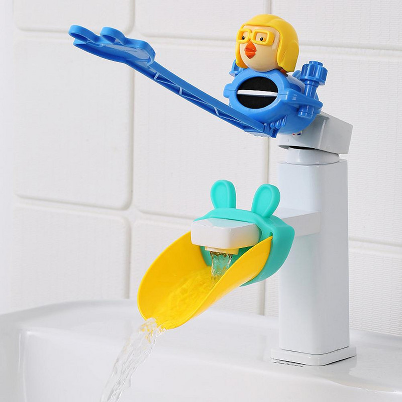 Komplet produživača slavine u obliku patke, silikonski nastavak za slavinu za pranje ruku za bebe Vodena cijev otporna na prskanje Kupaonski dodaci