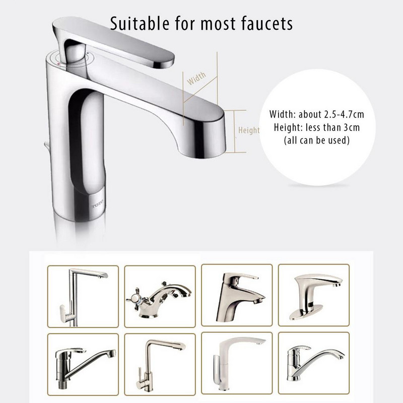 Komplet produživača slavine u obliku patke, silikonski nastavak za slavinu za pranje ruku za bebe Vodena cijev otporna na prskanje Kupaonski dodaci