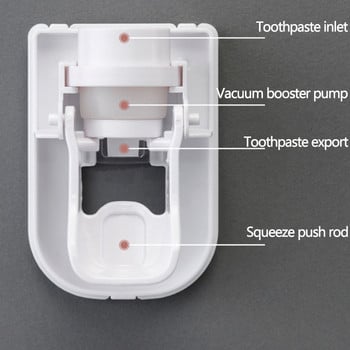 Автоматичен дозатор за паста за зъби Самозалепваща се изцеждаща паста за зъби Дозатор за крем за зъби за домашни инструменти за баня Dropshipping