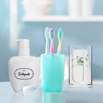 Μπουκάλι διανομής υγρής οδοντόκρεμας για μπάνιο με επαναγεμιζόμενο δοχείο οδοντόκρεμας τύπου Push Παιδικό μπουκάλι στοματικής οδοντιατρικής φροντίδας