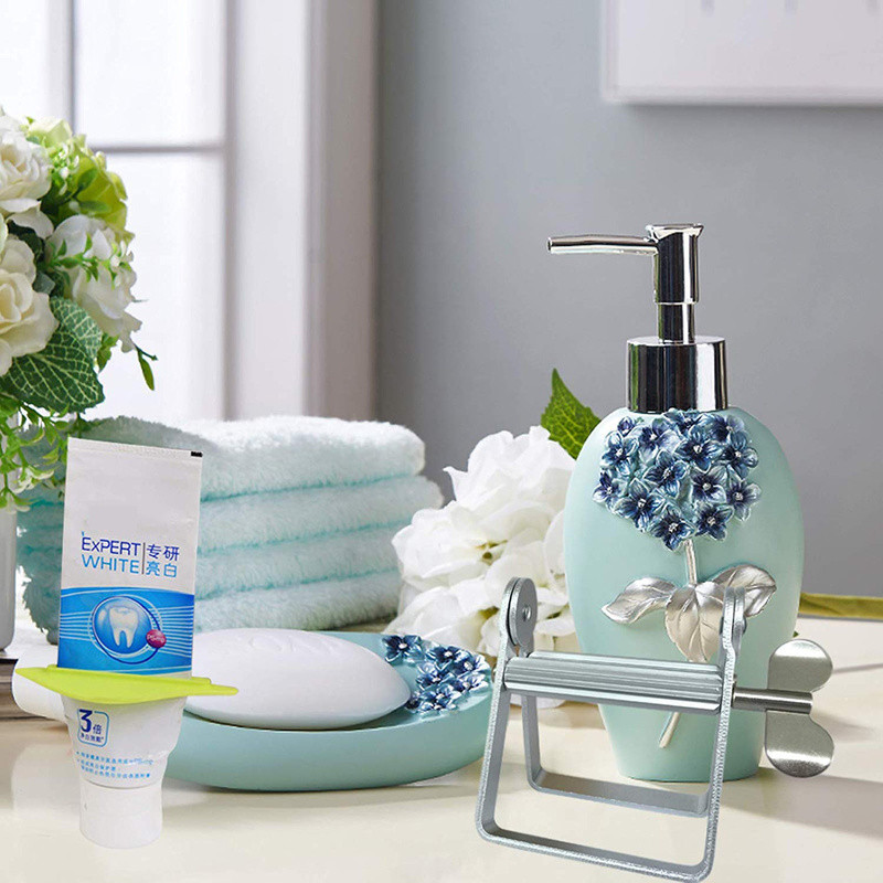 Fürdőszoba-kiegészítő készlet Fogkrém kinyomó Lazy fogkrém adagoló Hajfesték kozmetikai festék kinyomó tubus adagoló