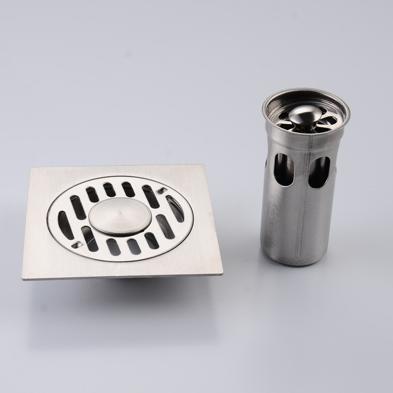 10 * 10 cm nerūdijančio plieno grindų kanalizacija nuo kvapo šalinimo kanalizacija vonia, gruntas, nutekėjimas dušo filtro dangtis virtuvės vonios kambario priedai