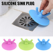 Запушалка за дренаж за душ Карикатура Хора Силиконова капачка за вана Хващачи за коса за подово пране Кухня Баня VC