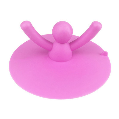 Запушалка за дренаж за душ Карикатура Хора Силиконова капачка за вана Хващачи за коса за подово пране Кухня Баня VC