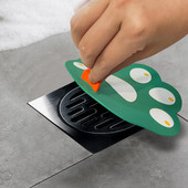 Карикатура Котешка лапа Силиконов подов канал за баня Капак на филтъра Капак на филтъра за мивка Кухня Канализация Душ Дренаж Цедка Запушалка за коса