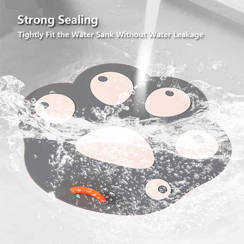 Карикатура Котешка лапа Силиконов подов канал за баня Капак на филтъра Капак на филтъра за мивка Кухня Канализация Душ Дренаж Цедка Запушалка за коса