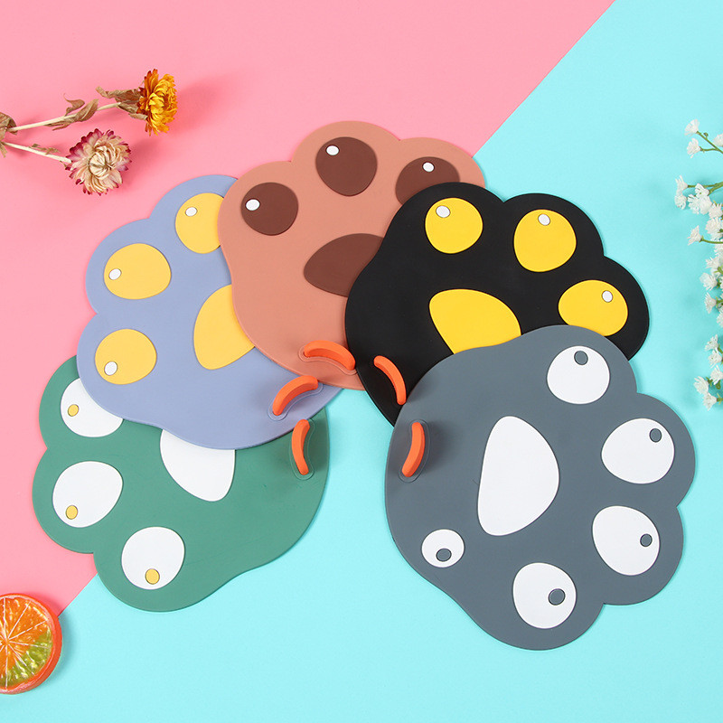 Карикатура Котешка лапа Силиконов подов канал за баня Капак на филтъра Капак на филтъра за мивка Кухня Канализация Душ Дренаж Цедка Запушалка за коса