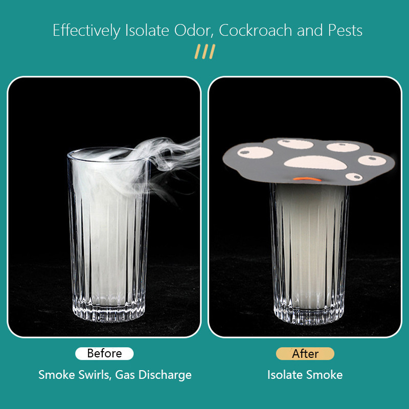 Карикатура Котешка лапа Силиконов подов канал за баня Капак на филтъра Капак на филтъра за мивка Кухня Канализация Душ Дренаж Цедка Запушалка за коса