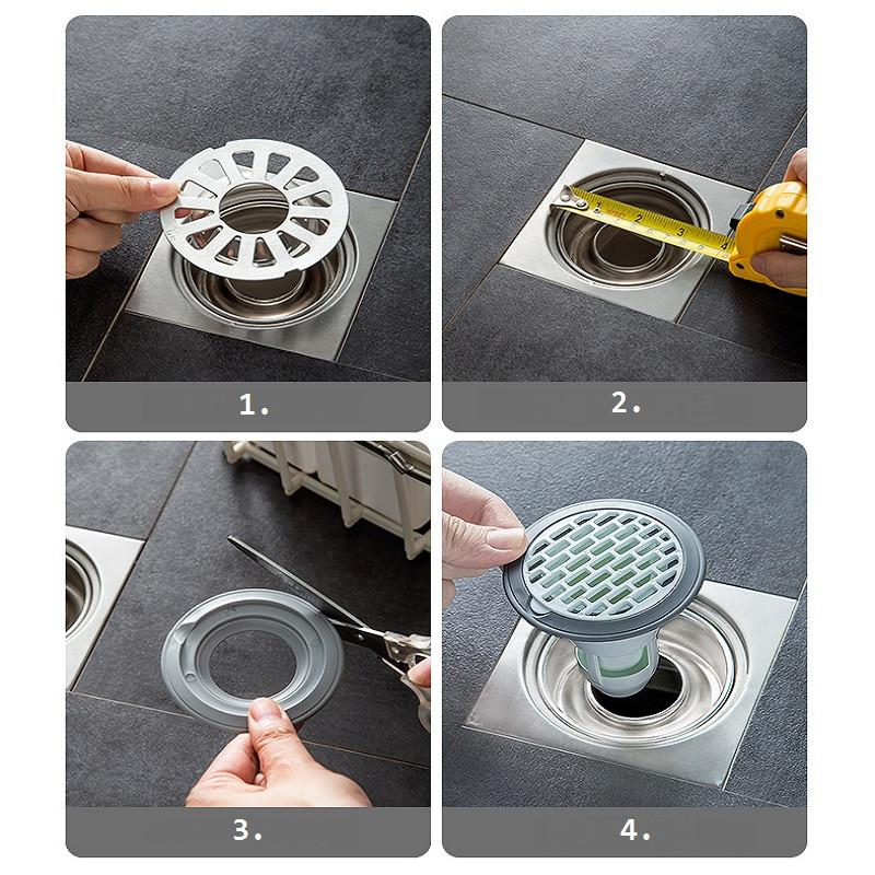 Buitinių nuotekų dezodorantas, vabzdžiams atsparus grindų kanalizacijos dangtis, dezodorantas.