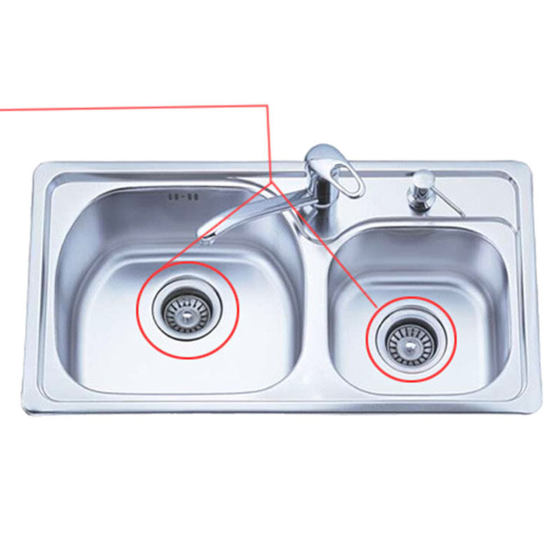 Първокласна кухненска мивка от неръждаема стомана Мивка Запушалка за отпадъци Цедка Цедка Филтър за боклук за коса и предотвратяване на блокиране