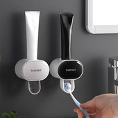 Автоматичен дозатор за паста за зъби Творческа изстисквачка за паста за деца за възрастни Монтаж на стена Поставка за държач на четка за зъби Аксесоари за баня