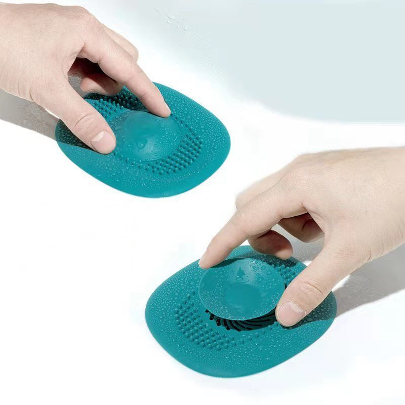 Силиконов канал за мивка Уловител за косми Мивка за баня Антиблокиращ филтър Запушалка за вана Цедка за мивка Кухненски аксесоари