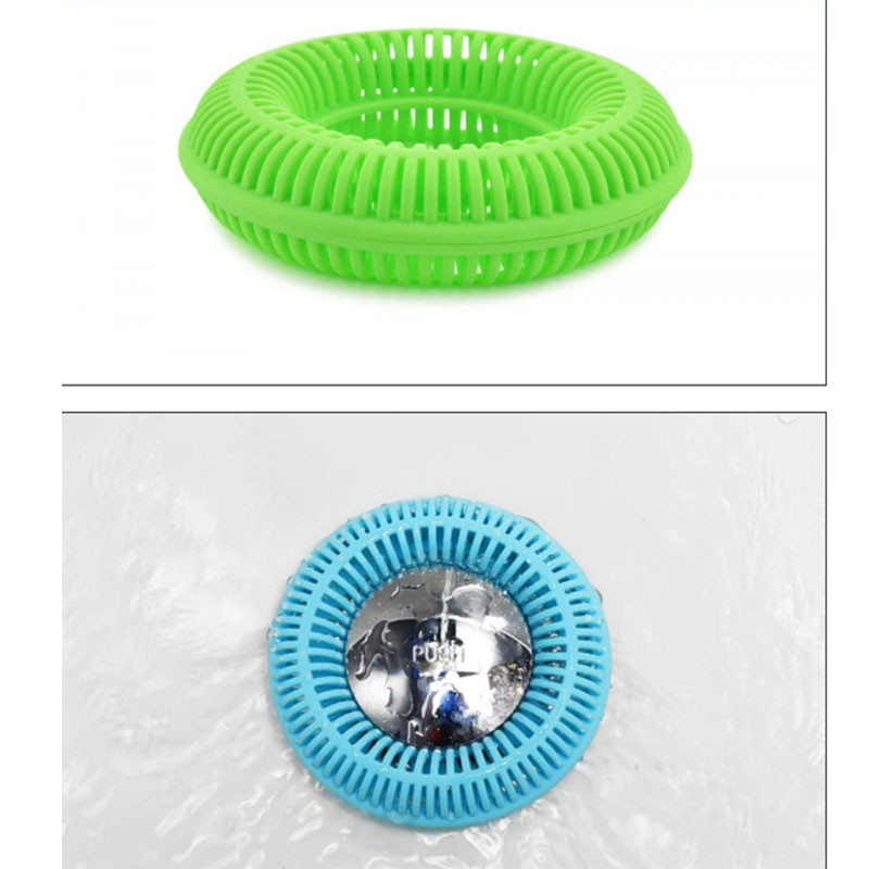 Кухненски филтър Силиконова синя цедка Канал за душ за баня Канал за мивка Капак за канализация Филтър за коса Аксесоари за баня