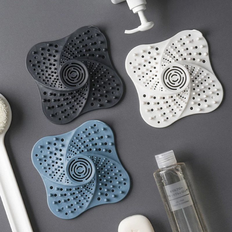 Баня Антиблокиращ уловител за косми Тапа за спирачка за косми Сифон Душ Капаци за подови канали Цедка за мивка Филтър Кухненски аксесоари