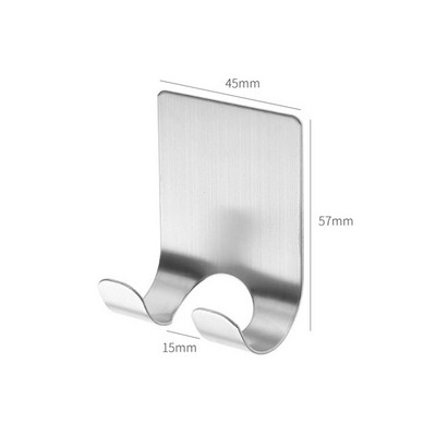 Залепваща стойка за рафтове за самобръсначки Стойка от вискоза Куки Скоба Закачалка за бръснене Неръждаема стомана Баня Кухня Мъжки Бръснач Стенен органайзер