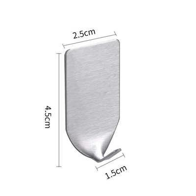 Държач за бръснач от неръждаема стомана Безплатен удар Мъжки държачи за бръснене Водоустойчива кука за съхранение на самобръсначки за баня за кухня, баня