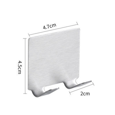 Държач за бръснач от неръждаема стомана Безплатен удар Мъжки държачи за бръснене Водоустойчива кука за съхранение на самобръсначки за баня за кухня, баня