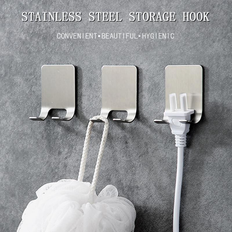 Държач за бръснач от неръждаема стомана Безплатен удар Мъжки държачи за бръснене Водоустойчива кука за съхранение на самобръсначки за баня за кухня, баня